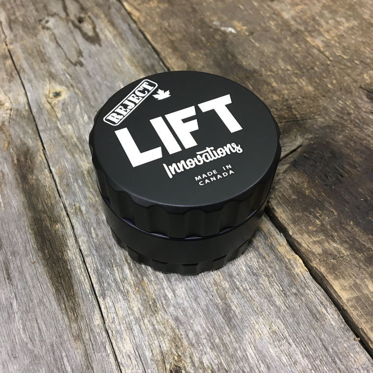 ***REJECT*** 3 Piece BLACK Grinder LIFETIME WARRANTY Made with parts that have a scratch, dent or off color